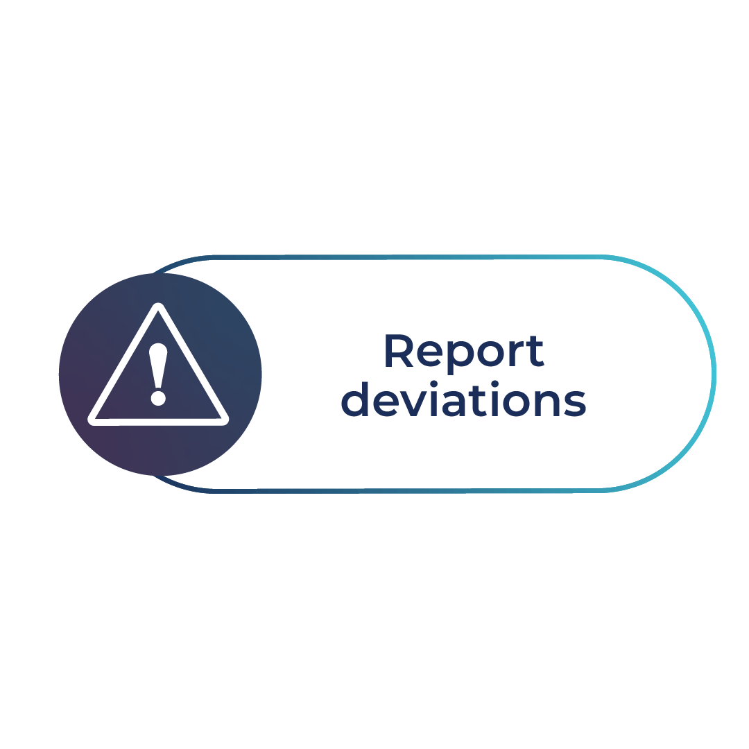Report deviations